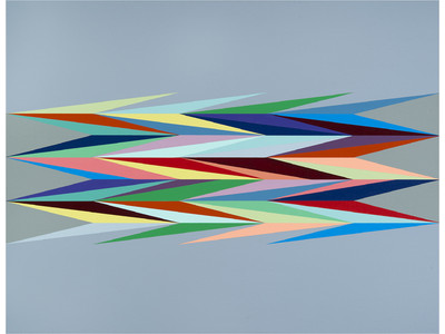 Surface Charge 4, 2014, by Odili Donald Odita (Courtesy of the artist and Jack Shainman Gallery, New York)