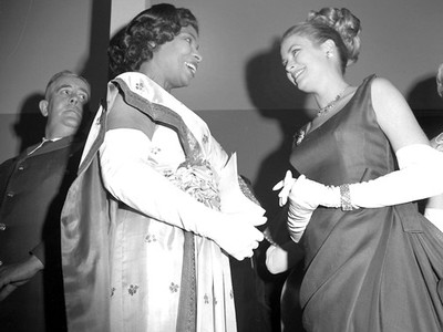 Marian Anderson and Grace Kelly, 1963. (John W. Mosley Photograph Collection, Charles L. Blockson Afro-American Collection, Temple University Libraries, Philadelphia, PA.)