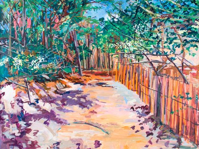 Path from the Carrington House, 1996 by John Laub (Courtesy of Bruce Kingsley and the Estate of John Laub)