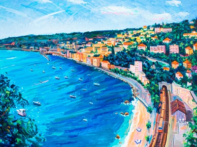 Villefranche, 1995 by John Laub (Courtesy of Bruce Kingsley and the Estate of John Laub)