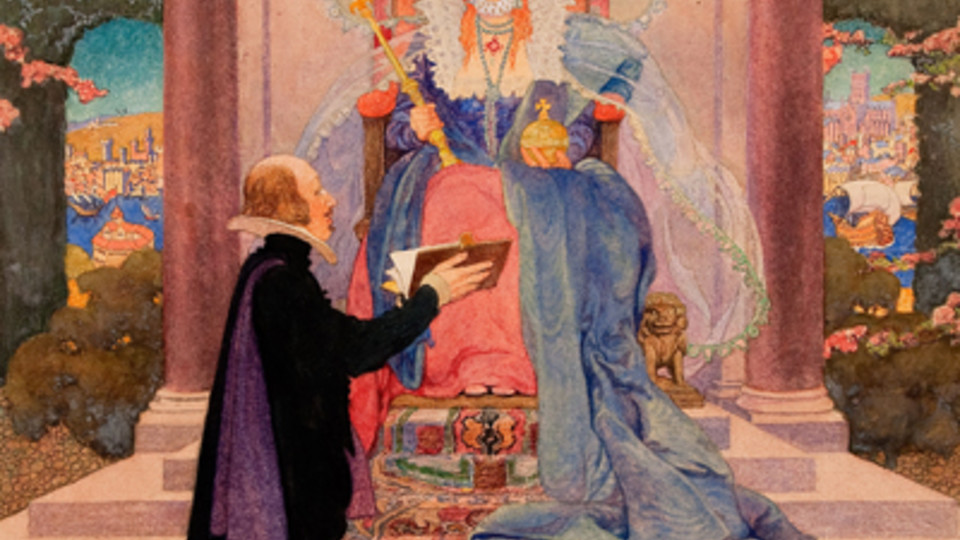 Shakespeare Presenting His Work to Queen Elizabeth