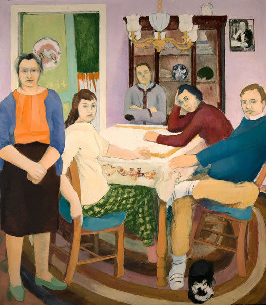 Edith Neff: The Dining Room (c. 1965) Oil on canvas