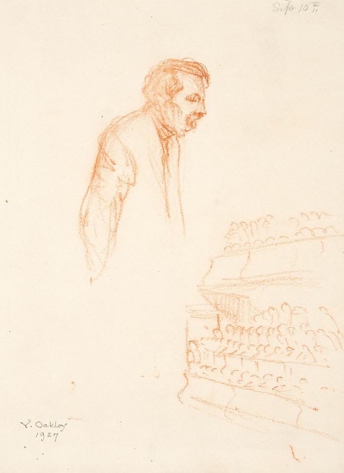 Studies of Aristide Briand, delegate from France, speaking ... Image 1