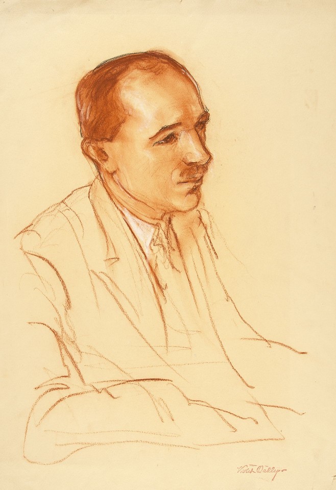 Portrait study of Edvard Beneš, delegate from ... Image 1