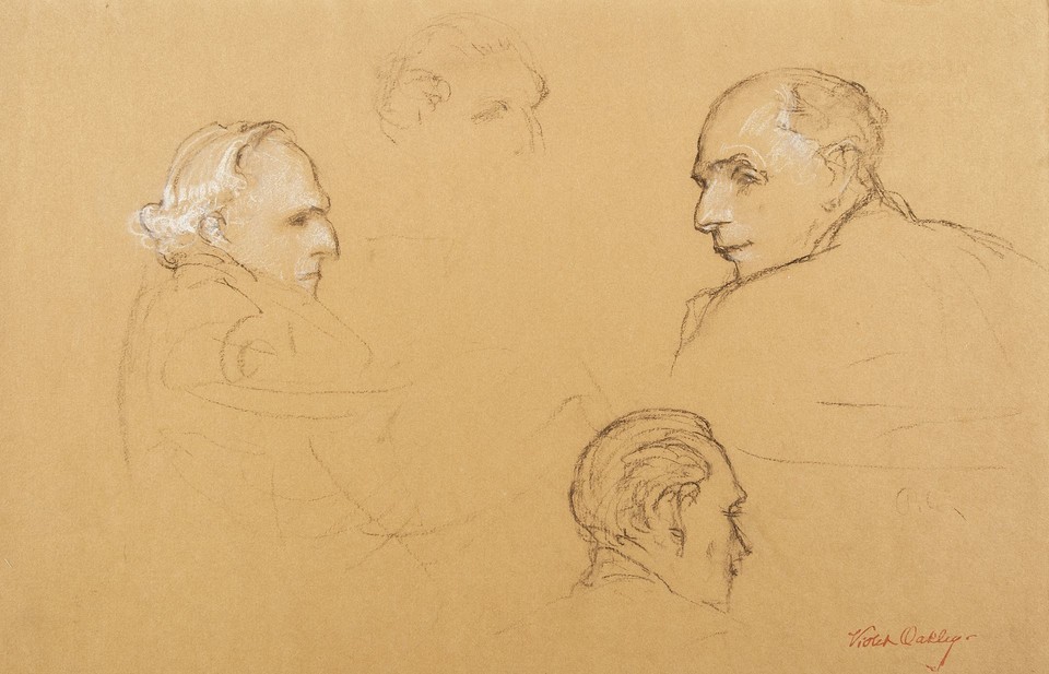 Portrait studies of Joseph Paul-Boncour, delegate from ... Image 1