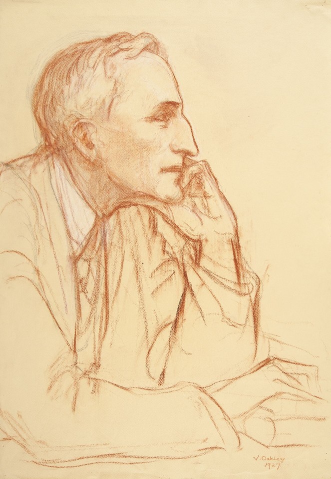 Portrait study of Sir Cecil James Barrington Hurst, ... Image 1