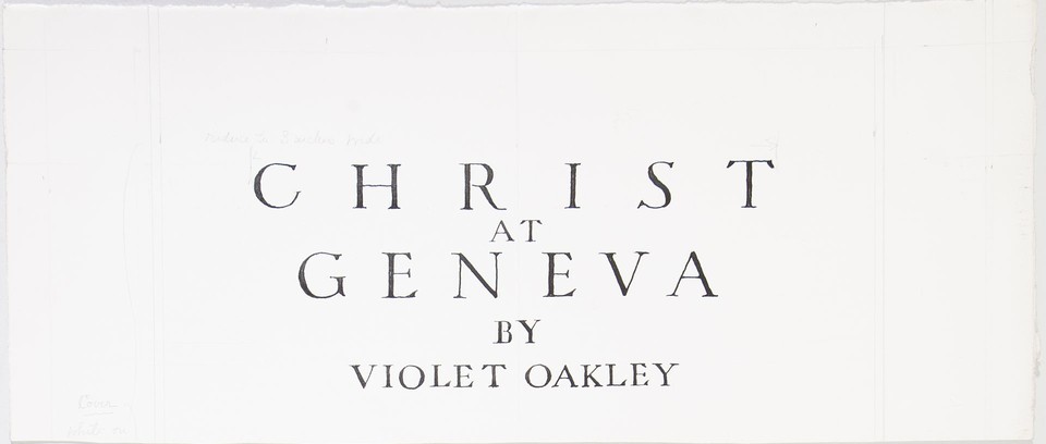 Illuminated cover study for brochure &quot;Christ at Geneva&quot;  Image 1