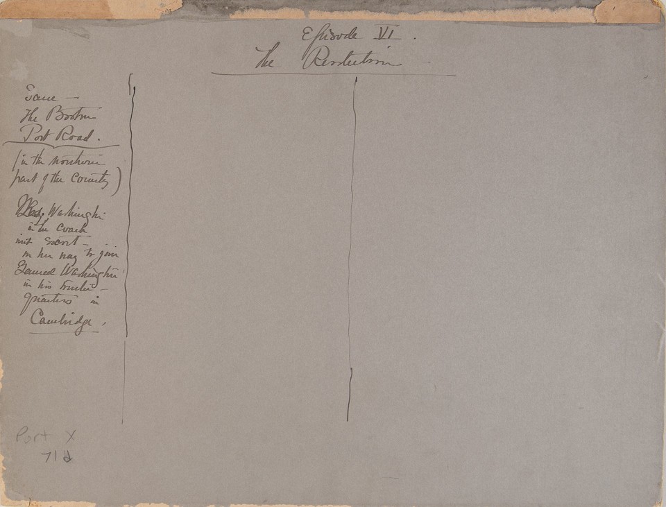 Detailed written description (on verso) of Study for ... Image 1