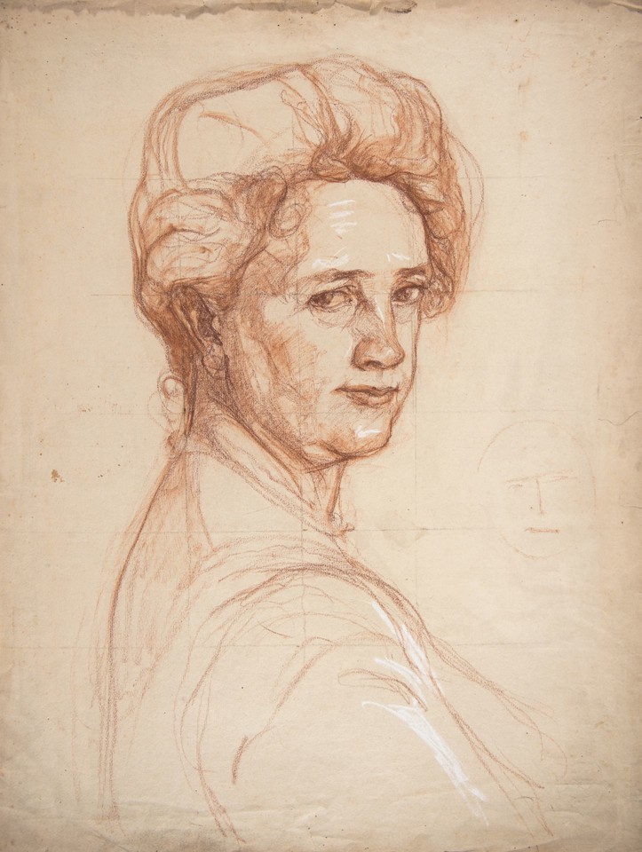 Portrait study of Mrs. William Van Duzer Lawrence (Sarah ... Image 1