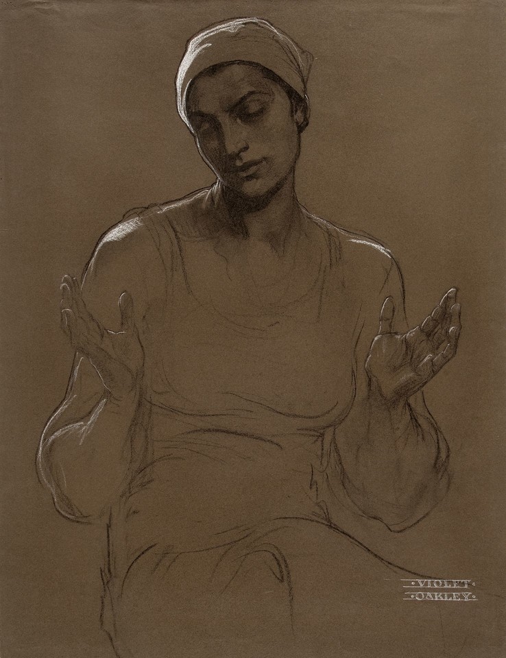 Study of the Virgin Mary for &quot;The Redemption,&quot; from the ... Image 1