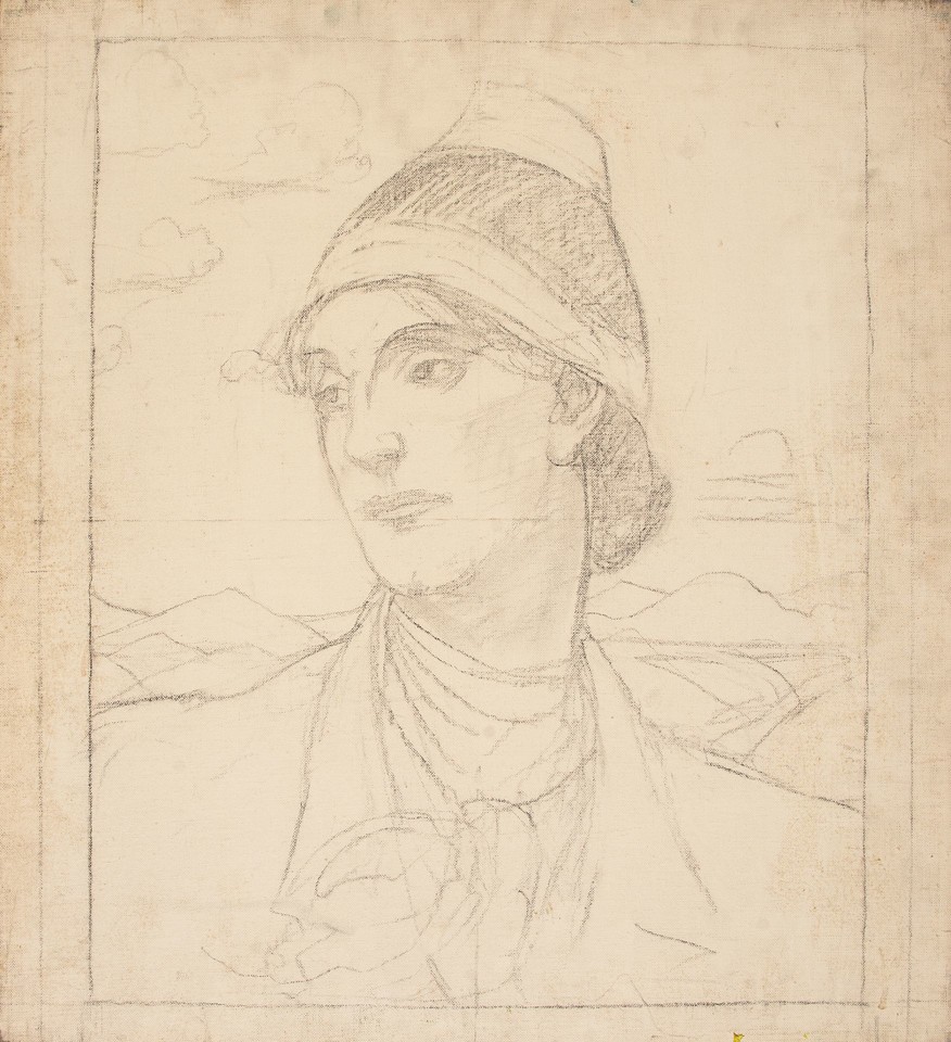 Portrait study of Edith Emerson in a hat Image 1