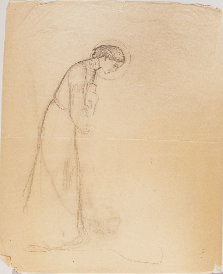 Study of standing female for &quot;The Spirit of Ministry,&quot; ... Image 1