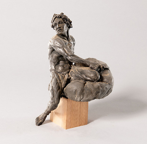 Walter Erlebacher: Ignudo 13 from Sistine Chapel (c. late 1960s) Lead and tin alloy