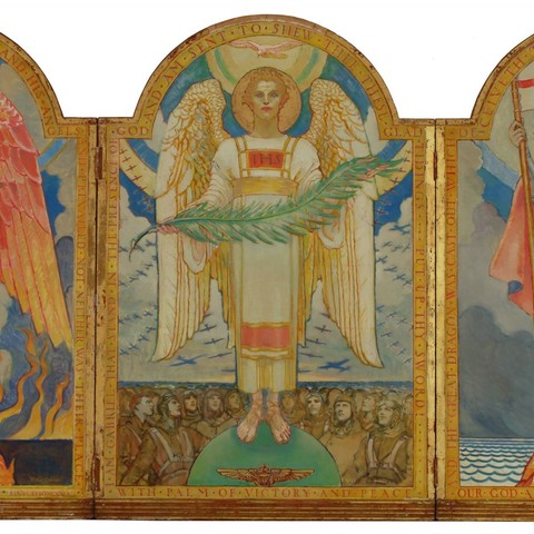 &quot;Angel of Victory&quot; World War II Portable Altarpiece Image 1