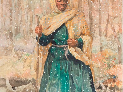 Moses of Her People, from Minty: A Story of Young Harriet Tubman, 1996, by Jerry Pinkney