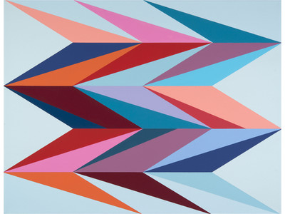 Surface Charge 2, 2014, by Odili Donald Odita (Courtesy of the artist and Jack Shainman Gallery, New York)