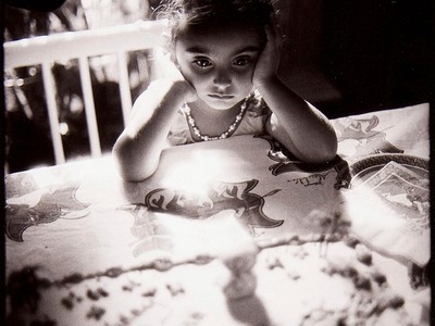 Jessica's Birthday, 1996, by Anthony Rocco. Gelatin silver print, 7 3/8 x 5 in. (Gift of Hope and Michael Proper, 2006)