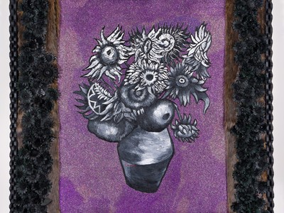 Black Sunflowers / Girasoles negros, 2023 (Courtesy of the artist)