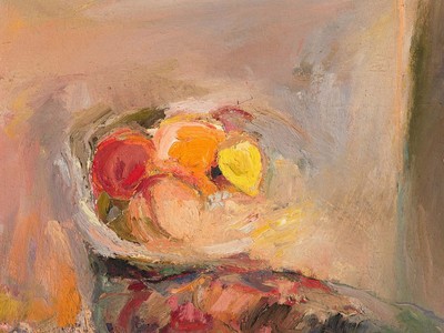 Bowl of Fruit, 1960. Oil on canvas, 18 x 20 in. (Museum purchase, 2014)
