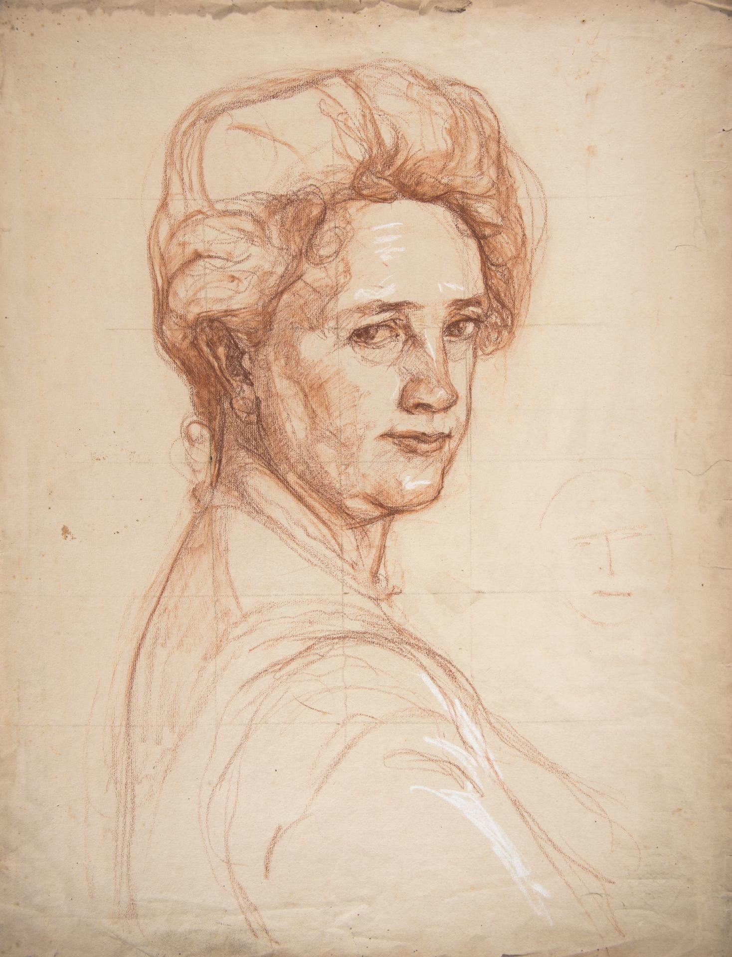 Portrait study of Mrs. William Van Duzer Lawrence (Sarah Bates Lawrence