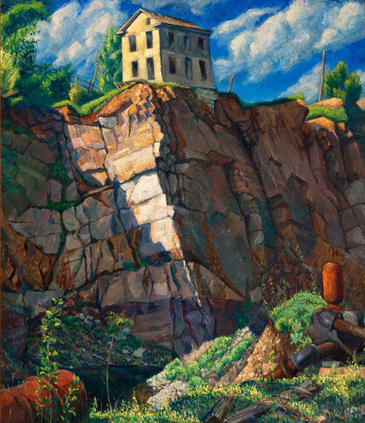 Bernard Badura: Raven Rock Quarry (1930) Oil on canvas