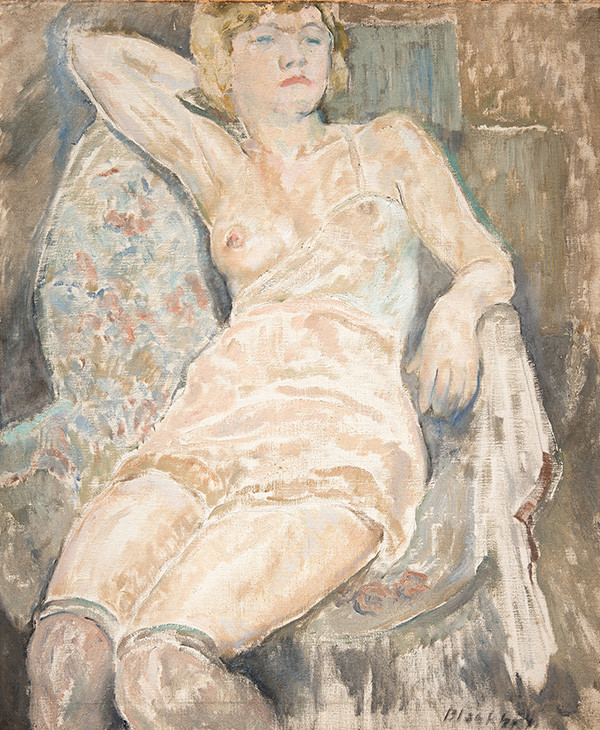 Morris Blackburn: Seated Nude (1937) Oil on canvas