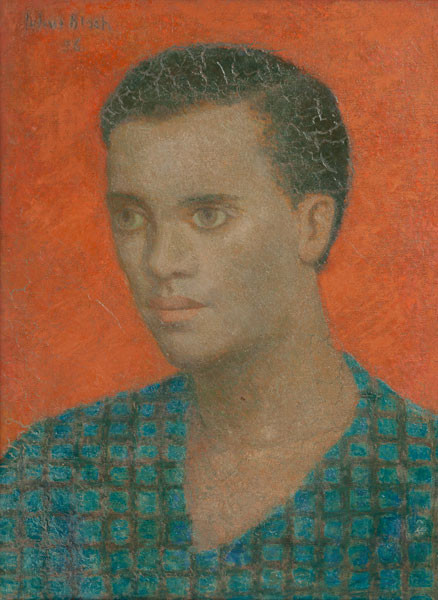 Julius Bloch: Young Man (1956) Oil on canvas