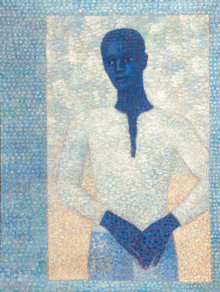 Julius Bloch: Man at an Open Window (c. 1954) Oil on canvas