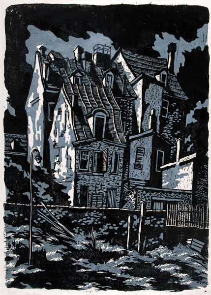Walter Dodd Condit: The Condemned (Undated) Woodcut