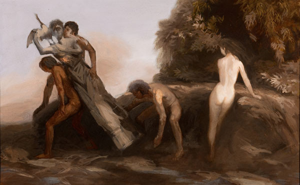 Arthur De Costa: William Rush and the Nymph of the Schuykill (early 1990s) Oil on canvas