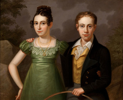 Portrait of Two Youths