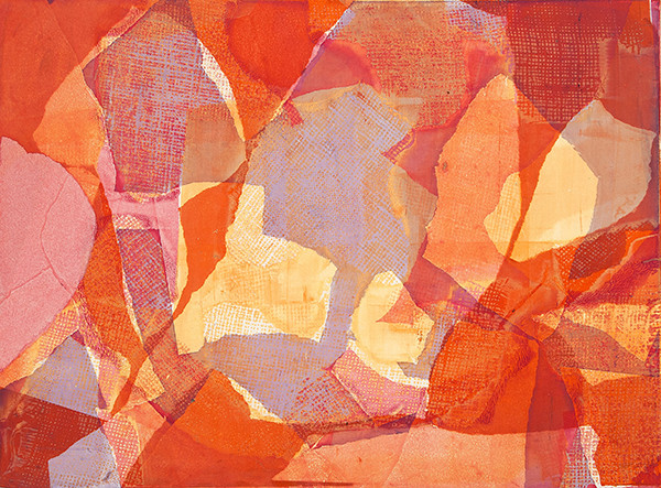 Ruth Fine: Texture Experiment IV (1963) Open stencil screenprint on Basingwerk paper