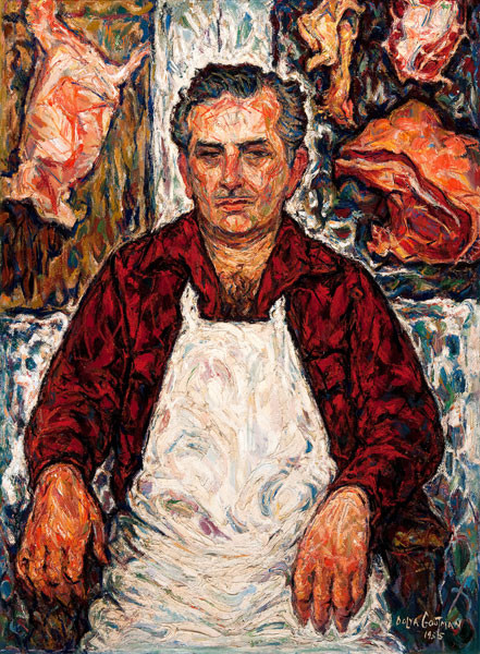 Doyla Goutman: Tom the Butcher (1955) Oil on canvas