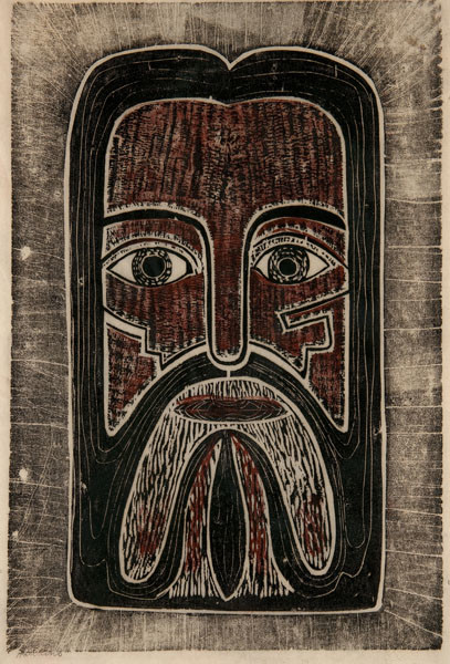 Abraham P. Hankins: Moses (Undated) Woodcut