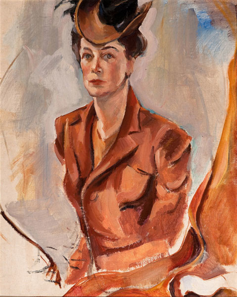 Betty W. Hubbard: Self Portrait (c. 1940) Oil on canvas