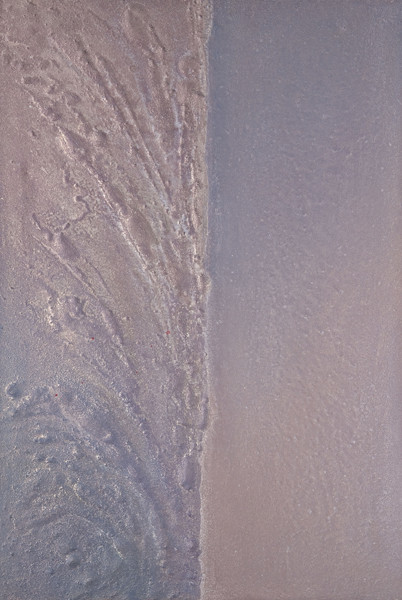 Elaine Kurtz: Mineral Series #13 (1989) Sand, mica, and acrylic on canvas