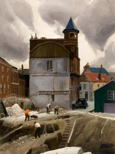 Harry Leith-Ross: Urban Project also Reconstruction, Amsterdam (Undated) Oil on canvas