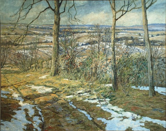 Walter Elmer Schofield: March Snow (1906) Oil on canvas