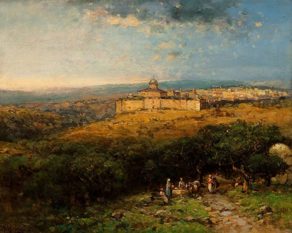Andrew Melrose: Jerusalem from the Mount of Olives (Undated) Oil on canvas