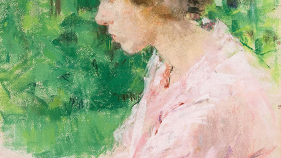 Woman in a Pink Dress