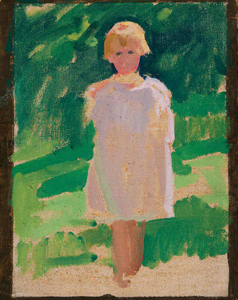 Mildred Bunting Miller: Girl (Undated) Oil on canvas