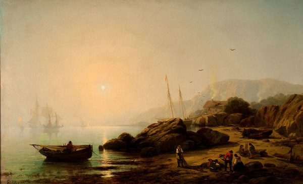 Edward Moran: Morning on the Narragansett (1861) Oil on canvas