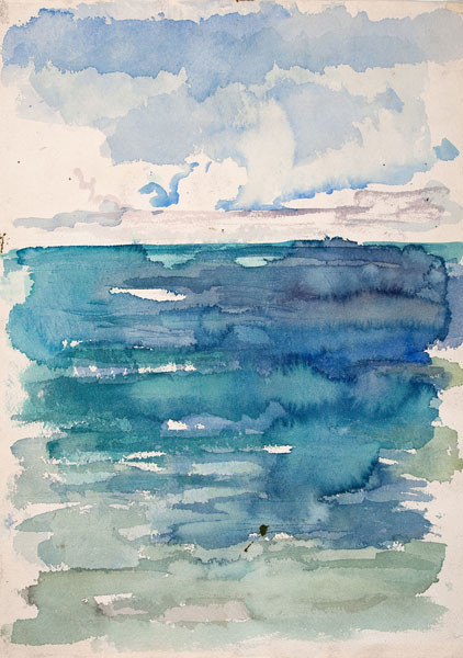 Edith Neff: Ocean (c. 1970) Watercolor on paper