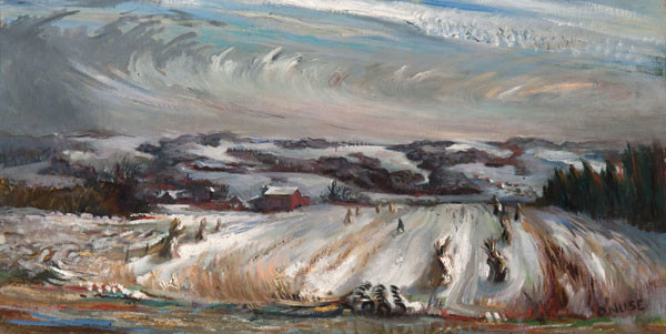 Oliver Nuse: Hills Beyond Wrightstown (Date unknown) Oil on canvas