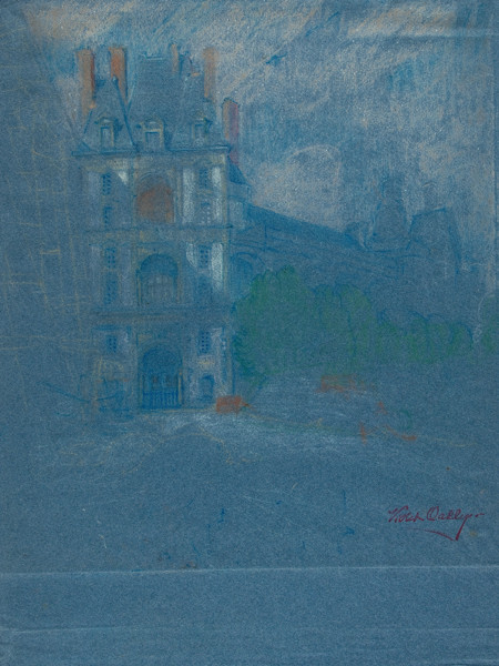 Violet Oakley: Palace of Fontainbleau (Paris) (Undated) Pastel on laid paper