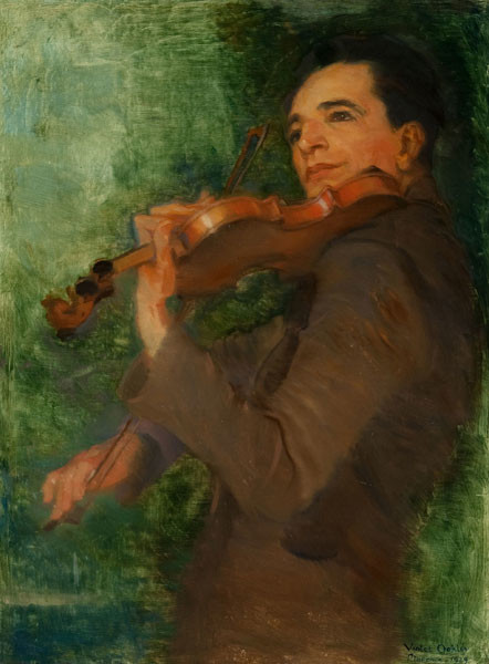 Violet Oakley: Albert Spalding, American Violinist (1929) Oil on canvas