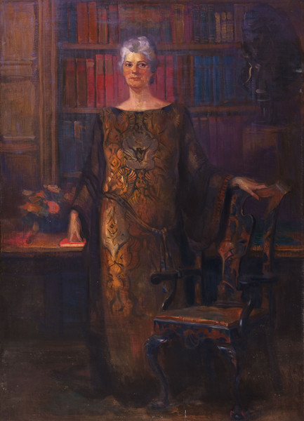 Violet Oakley: Study for a Portrait of Gertrude Houston Woodward (Undated) Oil on canvas