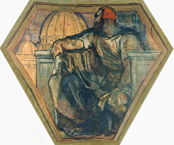 Violet Oakley: Michelangelo and the Dome of the Renaissance (1910-1911) Oil on canvas