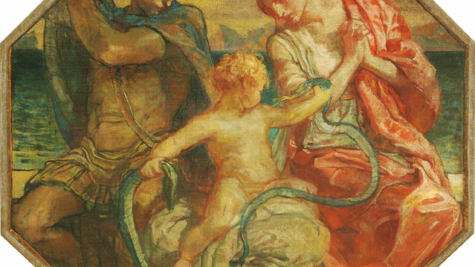Hercules the Infant Strangling the Serpents