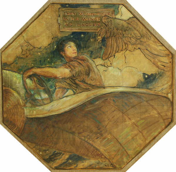 Violet Oakley: Aviation (1910-1911) Oil on canvas